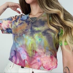 Hand-Dyed Marbled T-Shirt | Size M